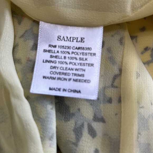 New Equipment Wrap Front Muti Media Silk Midi Dress Yellow Size 4 - Picture 10 of 16